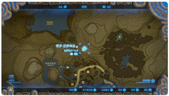 塞尔达传说荒野之息精灵泉位置在哪