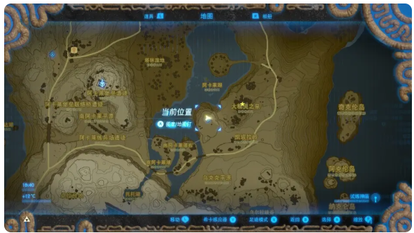 塞尔达传说荒野之息精灵泉位置在哪